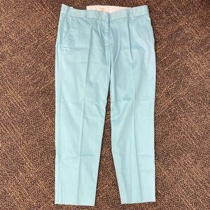 J. Crew skimmer pant city fit mint green cropped pants‎